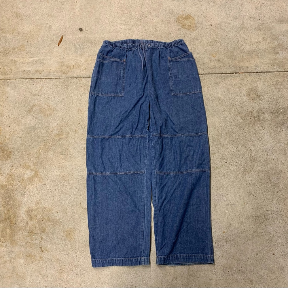 Denim Blue Cargo Pants